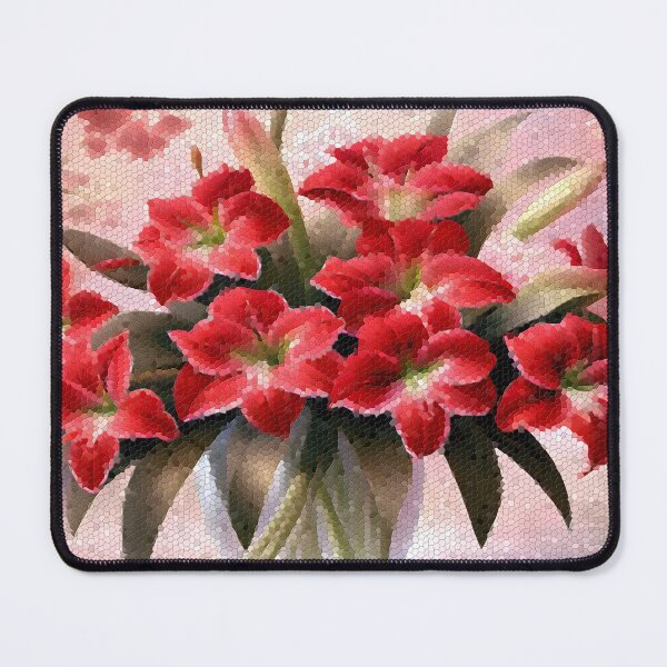 Item preview, Amaryllis Flowers in a vase Mosaic designed and sold by Petalandfur.