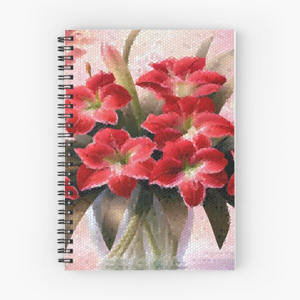 Item preview, Amaryllis Flowers in a vase Mosaic designed and sold by Petalandfur.