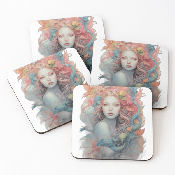 Item preview, Women Surrealist Neon Watercolor designed and sold by eajob.