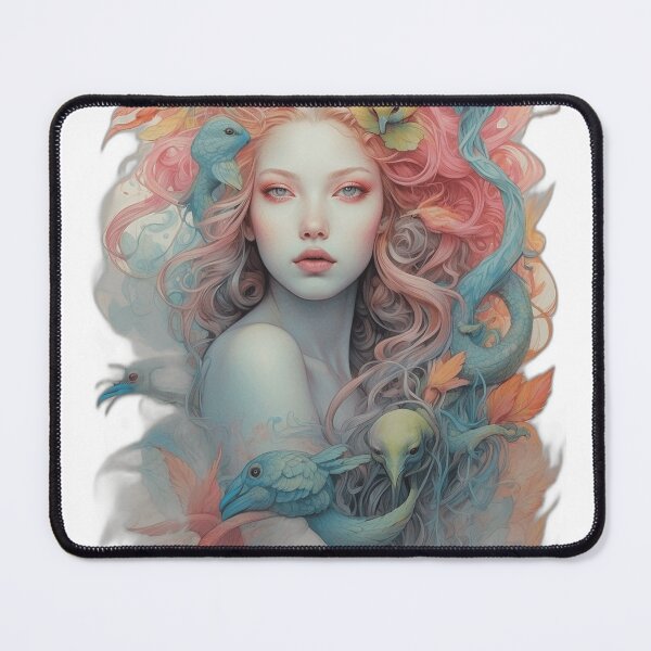 Item preview, Women Surrealist Neon Watercolor designed and sold by eajob.