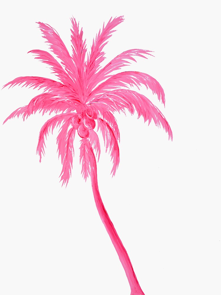 Palm Trees Digital Drawing Sticker for Sale by BrittSombroek