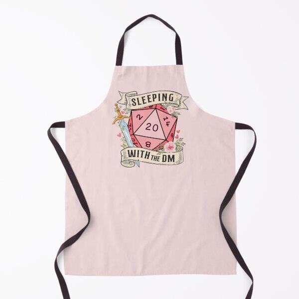 Item preview, SLEEPING WITH THE DM: Dungeon Master girlfriend, wife gift, d20 dnd dice with flowers and sword designed and sold by DungeonAtelier.