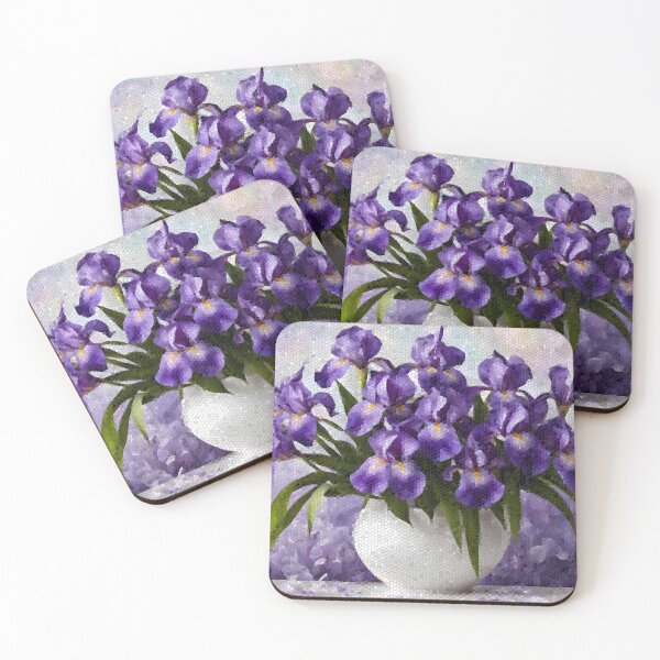 Item preview, Iris Flowers in a vase Mosaic designed and sold by Petalandfur.