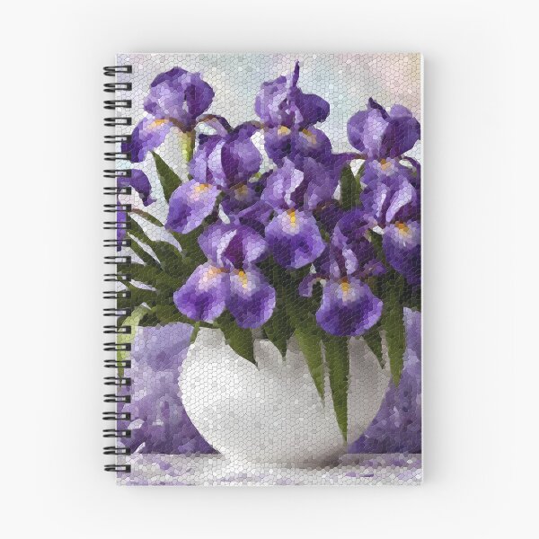 Item preview, Iris Flowers in a vase Mosaic designed and sold by Petalandfur.