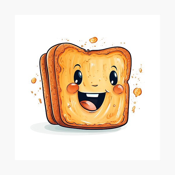 Item preview, Happy smiling lovely toast designed and sold by GoodThings66.