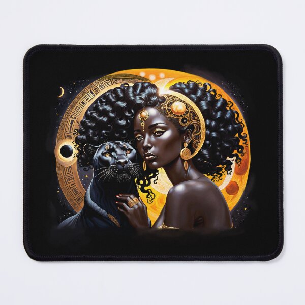 Item preview, Black panther and African woman designed and sold by YukiKenji.