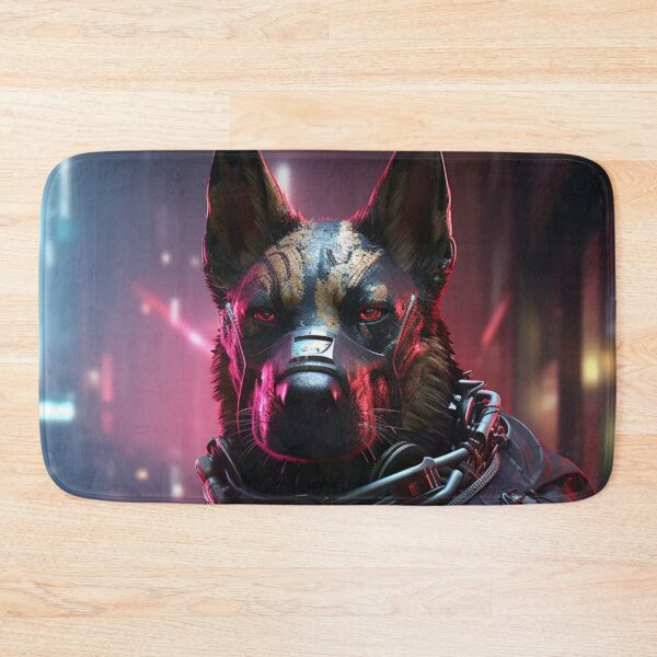 Item preview, Cyberpunk Dogs Woof Neon Dog designed and sold by GrinGalore.