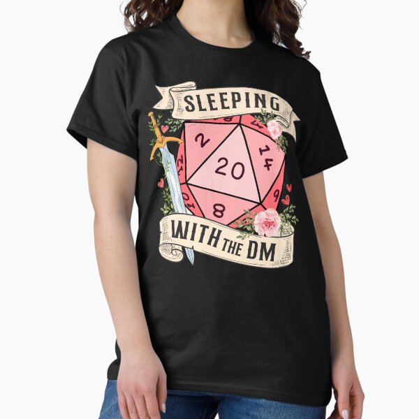 Item preview, SLEEPING WITH THE DUNGEON MASTER: Cute D20 dnd dice with flowers and sword designed and sold by DungeonAtelier.
