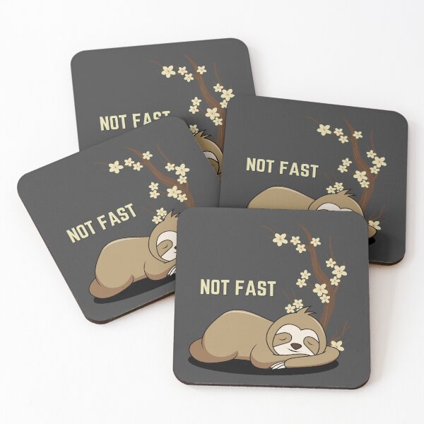 Item preview, NOT FAST sleeping sloth with Chinese tree designed and sold by Kingkham-Design.