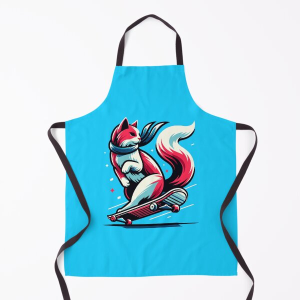 Item preview, Skateboarding Whisker Wind designed and sold by PunnyPawsShop.