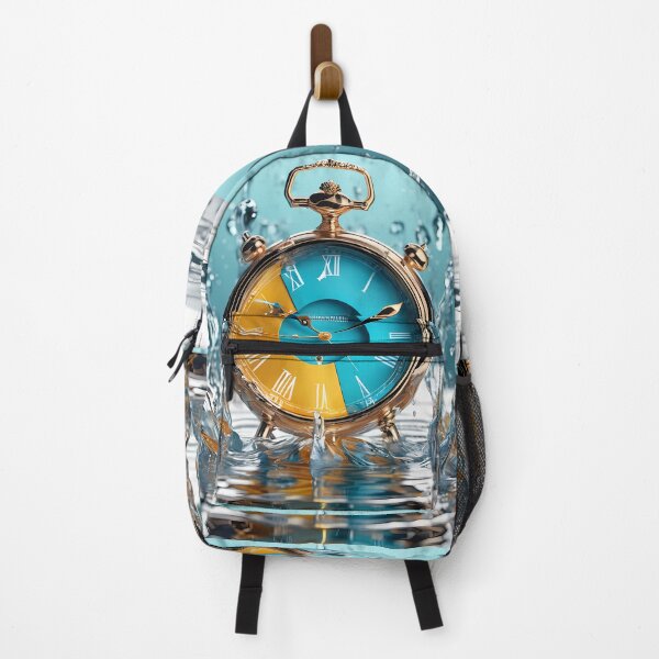 Item preview, Liquid Harmony: Crystal Clock in a Watery Mirror designed and sold by Artedig.