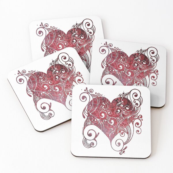 Item preview, Fancy Love Heart Stone Red designed and sold by TigsArts.