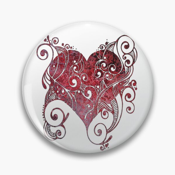 Item preview, Fancy Love Heart Stone Red designed and sold by TigsArts.