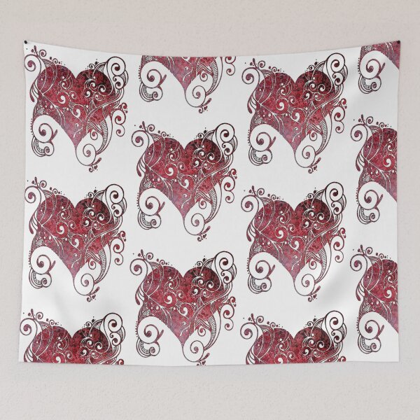 Item preview, Fancy Love Heart Stone Red designed and sold by TigsArts.