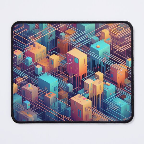 Item preview, Blockchain Echoes: Abstract Art Inspired by Digital Decentralization designed and sold by iQuorra.