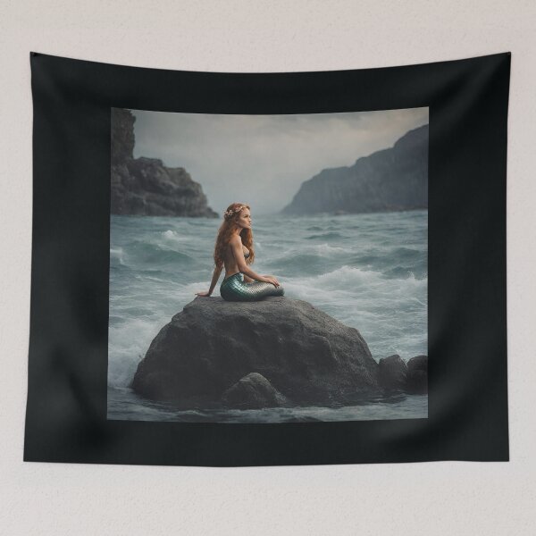 Item preview, Mermaid on the rock designed and sold by WorldByAnasa.