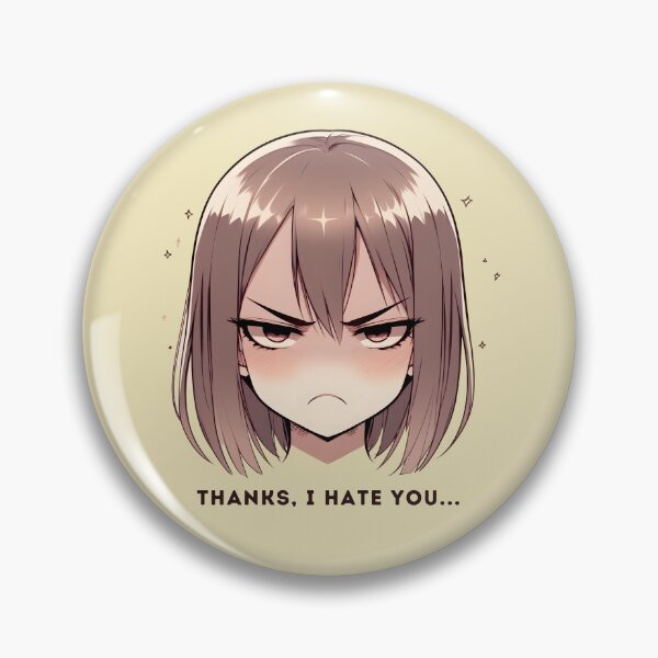Item preview, Anime Girl with a Grudging Thanks designed and sold by RuyaFab.