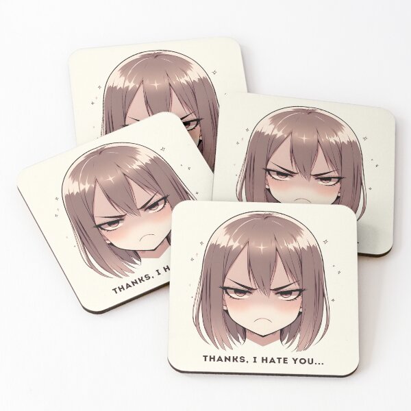 Item preview, Anime Girl with a Grudging Thanks designed and sold by RuyaFab.