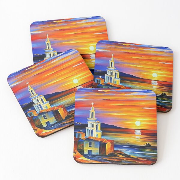 Item preview, Calm Maritime Village: Idyllic Sunset Scene 2 designed and sold by artnftjimmy.