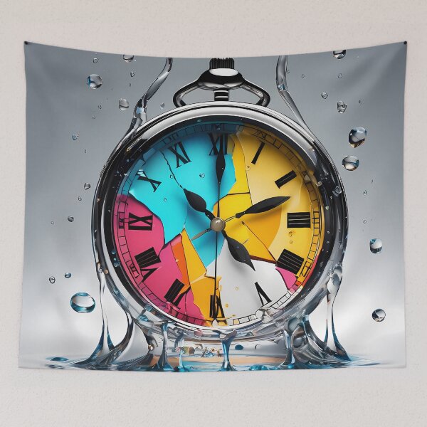 Item preview, Temporary Oasis: Crystal Clock in an Aquatic Desert designed and sold by Artedig.