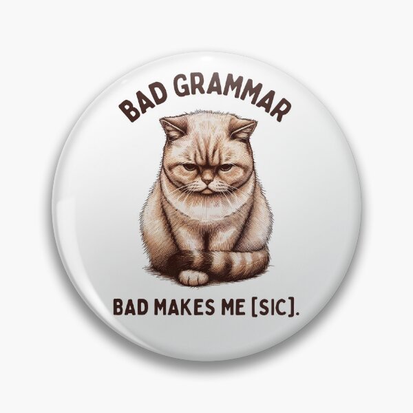 Item preview, Persnickety Cat Critiques Language designed and sold by RuyaFab.