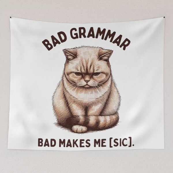 Item preview, Persnickety Cat Critiques Language designed and sold by RuyaFab.