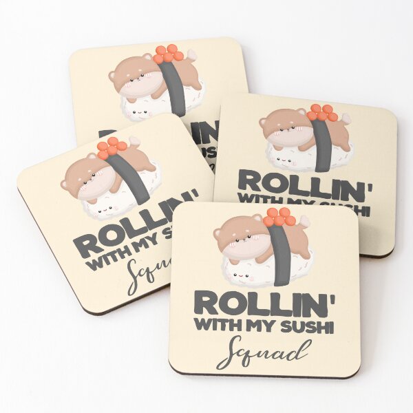 Item preview, Rolling With My Sushi Squad, Japanese Food Lover Gift designed and sold by fooderiffic.