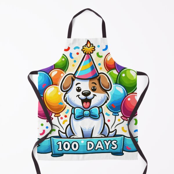 Item preview, Celebratory Pup's 100 Days Party designed and sold by PunnyPawsShop.