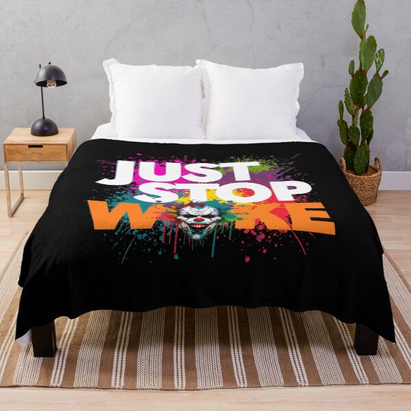 Item preview, Just Stop Woke Clown World (White/Orange) designed and sold by InnocDesigns.