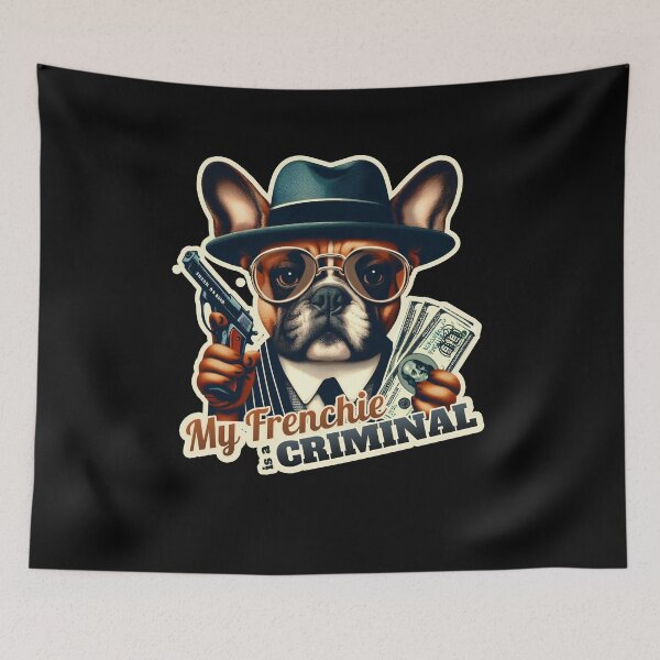 Item preview, Criminal french bulldog designed and sold by ThisDress.