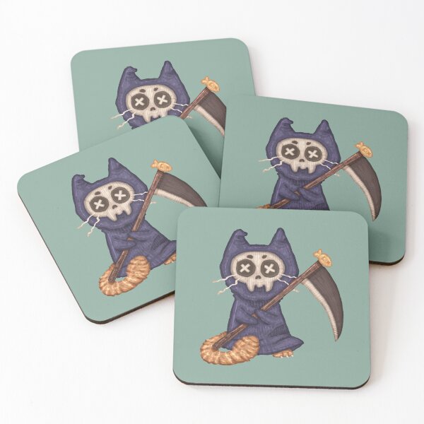 Item preview, Orange Cat The Grim Reaper designed and sold by baxilur.