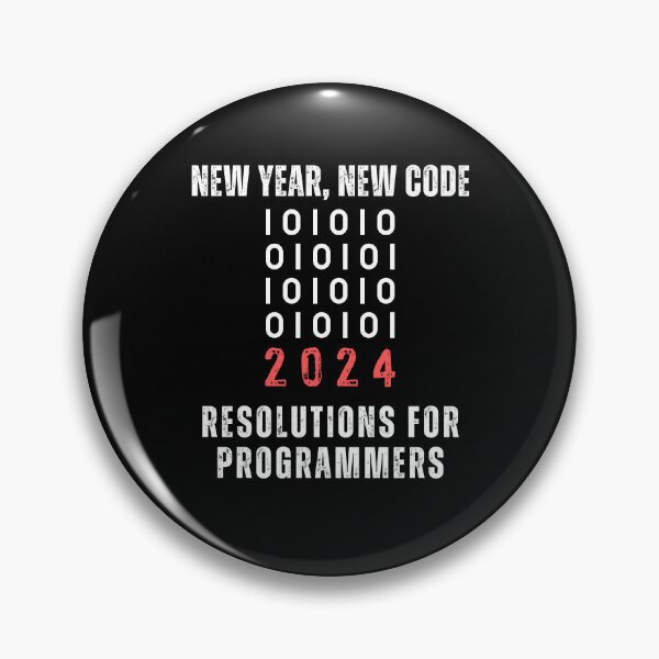 Item preview, New Year, New Code: 2024 Resolutions for Programmers designed and sold by peach-lab01.
