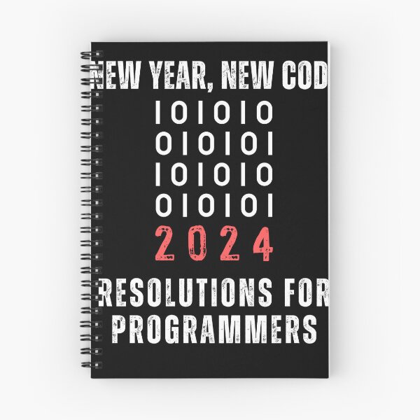 Item preview, New Year, New Code: 2024 Resolutions for Programmers designed and sold by peach-lab01.
