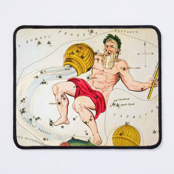 Item preview, Aquarius Zodiac Sign (Vintage) designed and sold by Hoorahville.