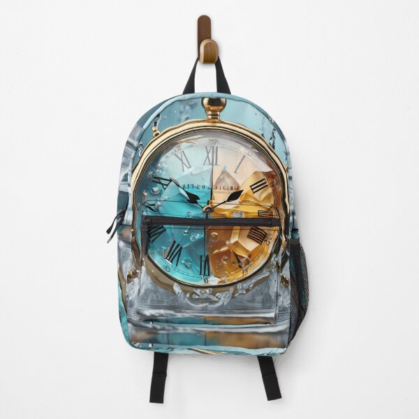 Item preview, Liquid Horizon: Crystal Clock in a Digital Sea designed and sold by Artedig.