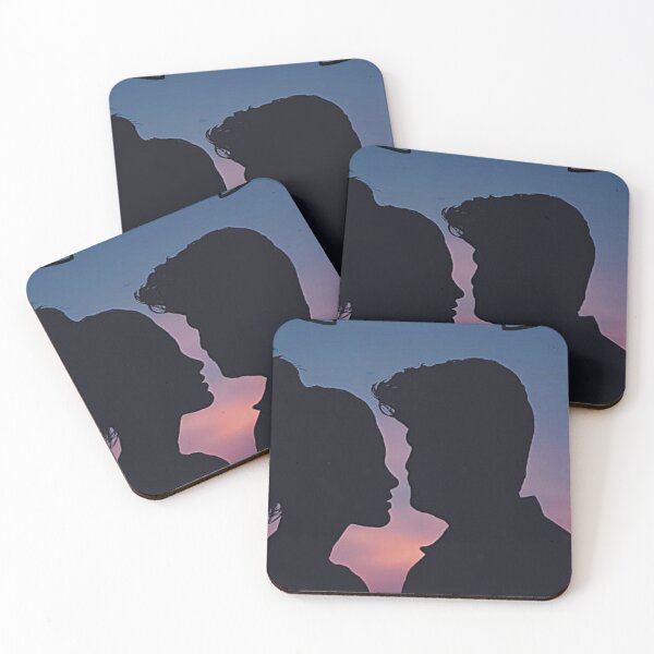 Item preview, Silhouetted Love: Two Souls United Under Valentine's Sky designed and sold by VisionLeeStudio.