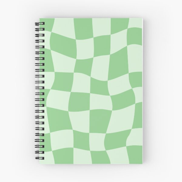Aperçu de l'œuvre Pastel à motif damier ondulé vert créée et vendue par InteriorRefine.