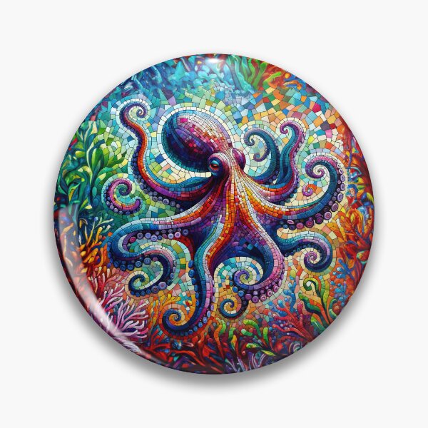 Item preview, Kaleidoscope Octopus - Colorful Mosaic designed and sold by FEBRICAST.