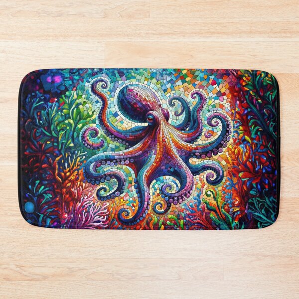 Item preview, Kaleidoscope Octopus - Colorful Mosaic designed and sold by FEBRICAST.