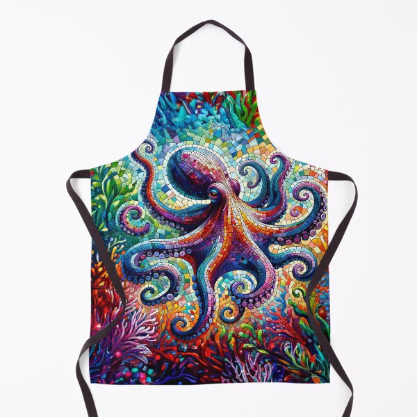 Item preview, Kaleidoscope Octopus - Colorful Mosaic designed and sold by FEBRICAST.