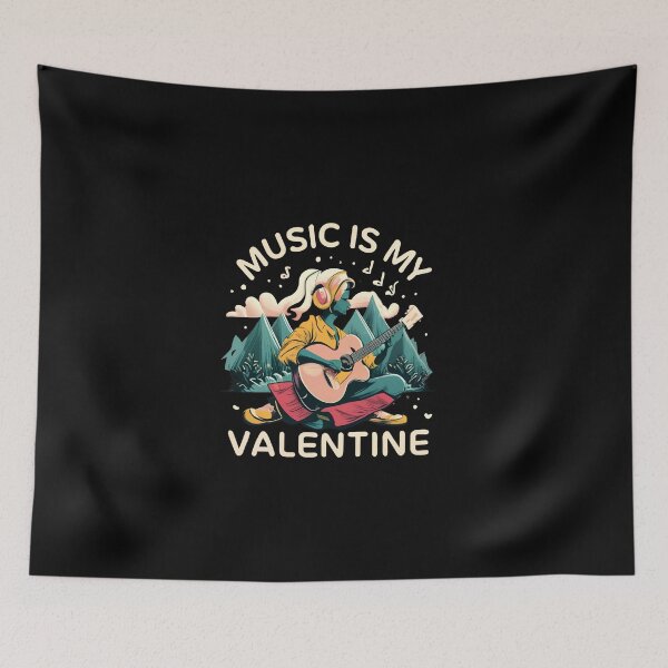 Item preview, Music Is My Valentine designed and sold by Itsheartshop.