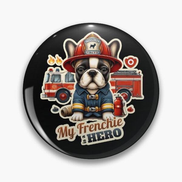 Item preview, Fireman french bulldog designed and sold by ThisDress.