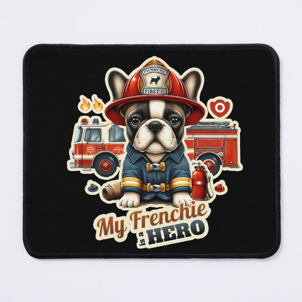 Item preview, Fireman french bulldog designed and sold by ThisDress.