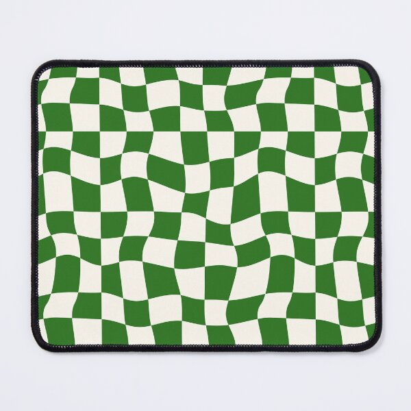 Aperçu de l'œuvre Forêt à motif de damier ondulé vert créée et vendue par InteriorRefine.