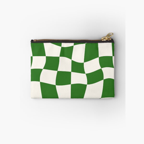 Aperçu de l'œuvre Forêt à motif de damier ondulé vert créée et vendue par InteriorRefine.