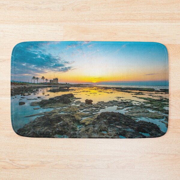 Item preview, Lebanon Tripoli Al Mina Sunset on a Rocky Shore Photography1 designed and sold by Hurriyyatee.