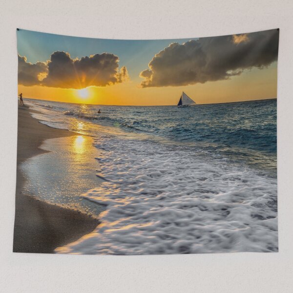 Item preview, Sunset Puka Beach Boracay Philippines designed and sold by AJEvans.