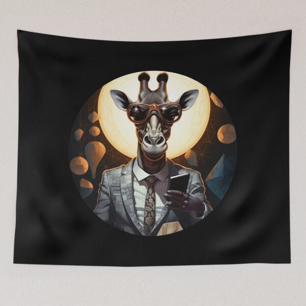 Item preview, SURREAL GIRAFFEE BUSINESSMEN IN SUNGLASSES designed and sold by justyna-s28.