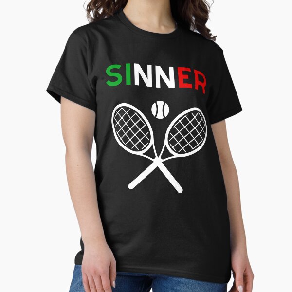 Item preview, Jannik Sinner Tennis Pro Italy Fan Shirt designed and sold by Mixedtrends.