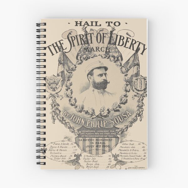 Item preview, The spirit of Liberty, John Philip Sousa. Vintage Sheet Music cover. (Restored). HIGH DEFINITION designed and sold by MINDTHECHERRY.